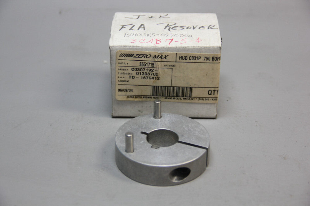 NEW ZERO MAX HUB S651715
