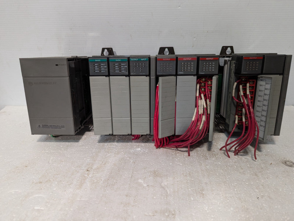 Allen Bradley 1746-A10 10-slot rack with 1746-P2 power supply+
