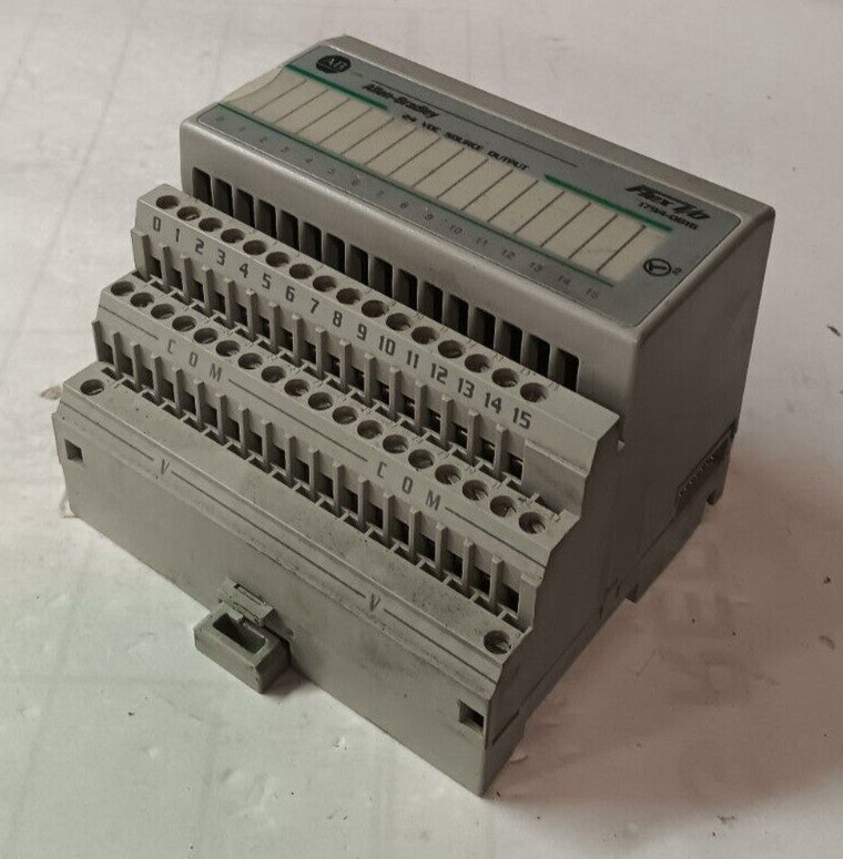 ALLEN BRADLEY 1794-OB16 FLEX I/O SOURCE OUTPUT MODULE 24 VDC