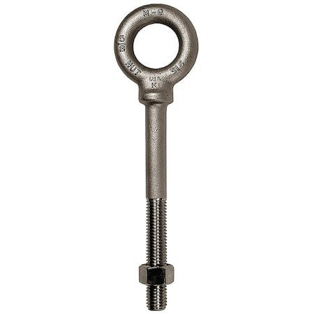 Ken Forging N2034-316Ss-12 Eye Bolt With Shoulder, 1-1/2"-6, 12 In Shank, 2-1/2
