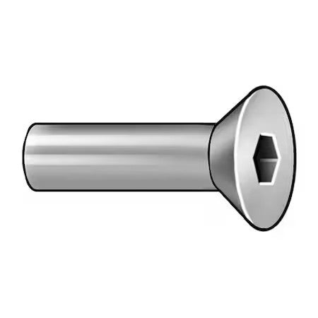 Zoro Select Z1664 Arch Barrel, 3/8"-16, 1 In Brl Lg, 1/2 In Brl Dia, Stainless
