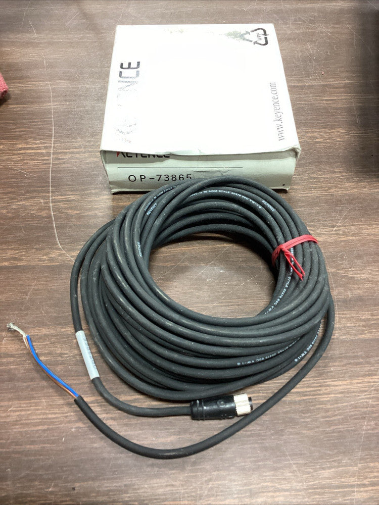 Keyence OP-73865 Connector Cable M8 10m Length E62