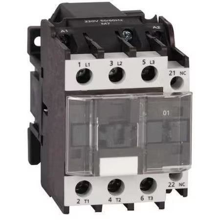 Dayton 6Eav9 Iec Magnetic Contactor, 3 Poles, 120 V Ac, 25 A, Reversing: No