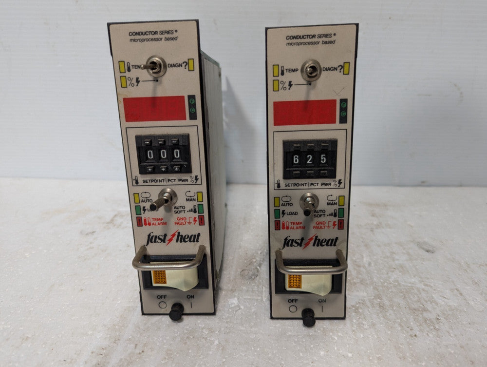 Lot of 2 Fast Heat KM010000JP and KM010013JP Temperature Controllers - Free Ship