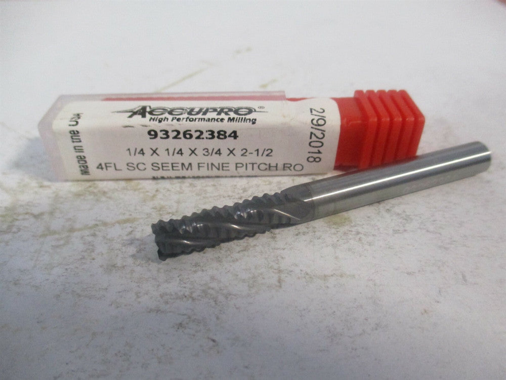 (R4302500C11) 1/4" x 3/4" x 1/4" x 2-1/2" 4Fl Carbide Roughing Square End Mill