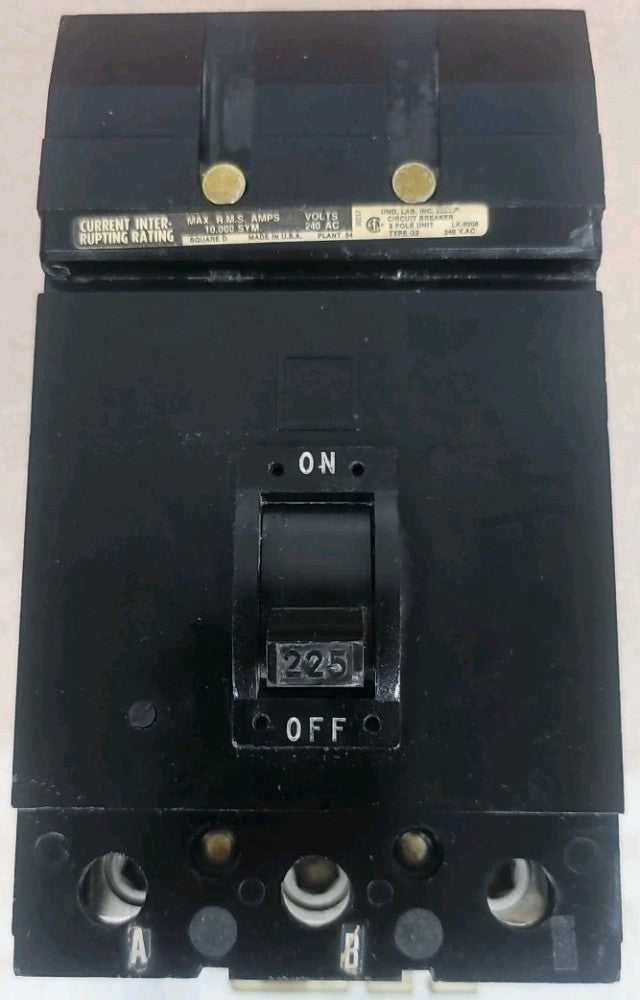 Q232225 I-Line Circuit Breaker 225A 240V 3P 3PH Type Q2 225 AB