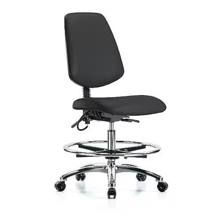 Zoro Select Br-Esd-Vmbch-Mb-Cr-T0-A0-Cf-Ec-Esdblk Esd Task Chair, Vinyl