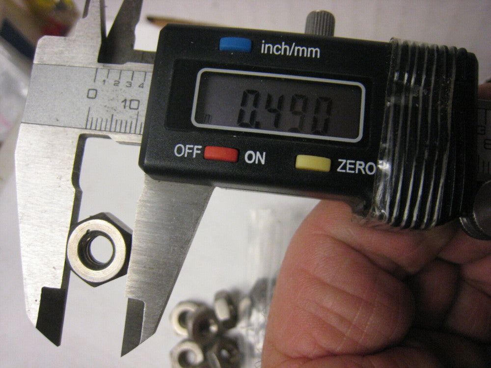 (100) qty -SS 1/4-20 FULL HEX NUTS COARSE THREAD 18-8 STAINLESS STEEL FASTENERS