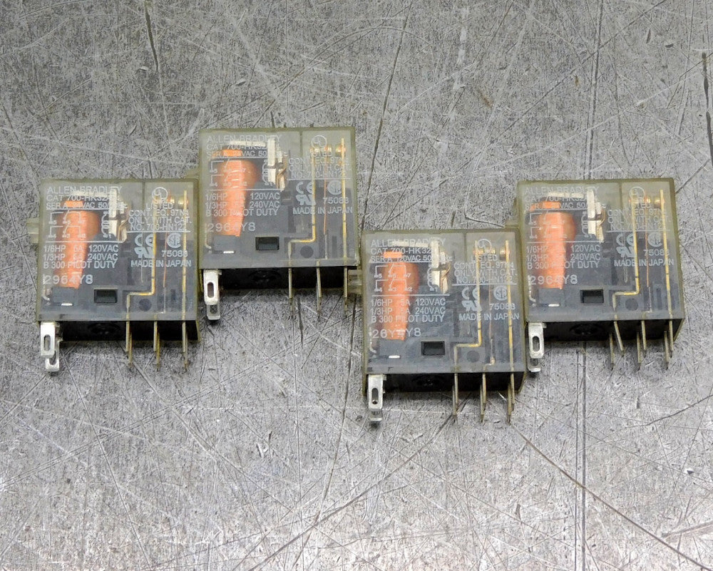 Allen-Bradley 700-HK32A24 Relay 24VAC Series A Lot of Four (4)