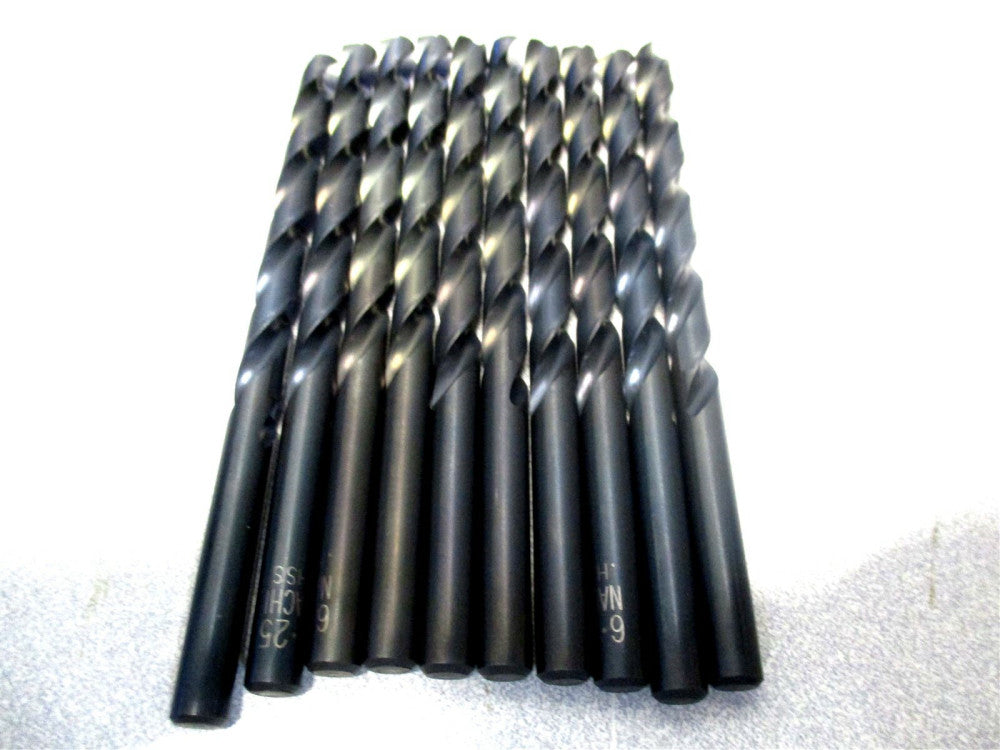 Nachi (0140640) 6.25mm x 102mm OAL 2-Flute 118° HSS Jobber Drill - 10 PC