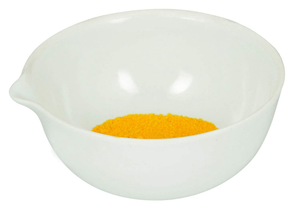 175mL Capacity, Round Evaporating Dish with Spout - Porcelain - 4.1" Outer Di...