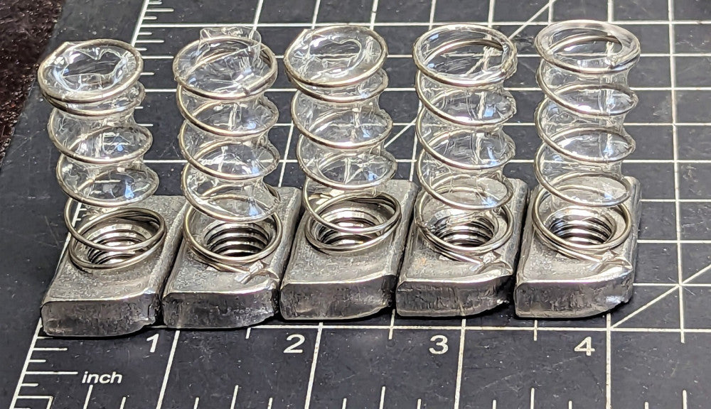 (5) Stainless Steel ½” Strut Channel Spring Nuts Superstrut T &B A1001/2SS [B2BB