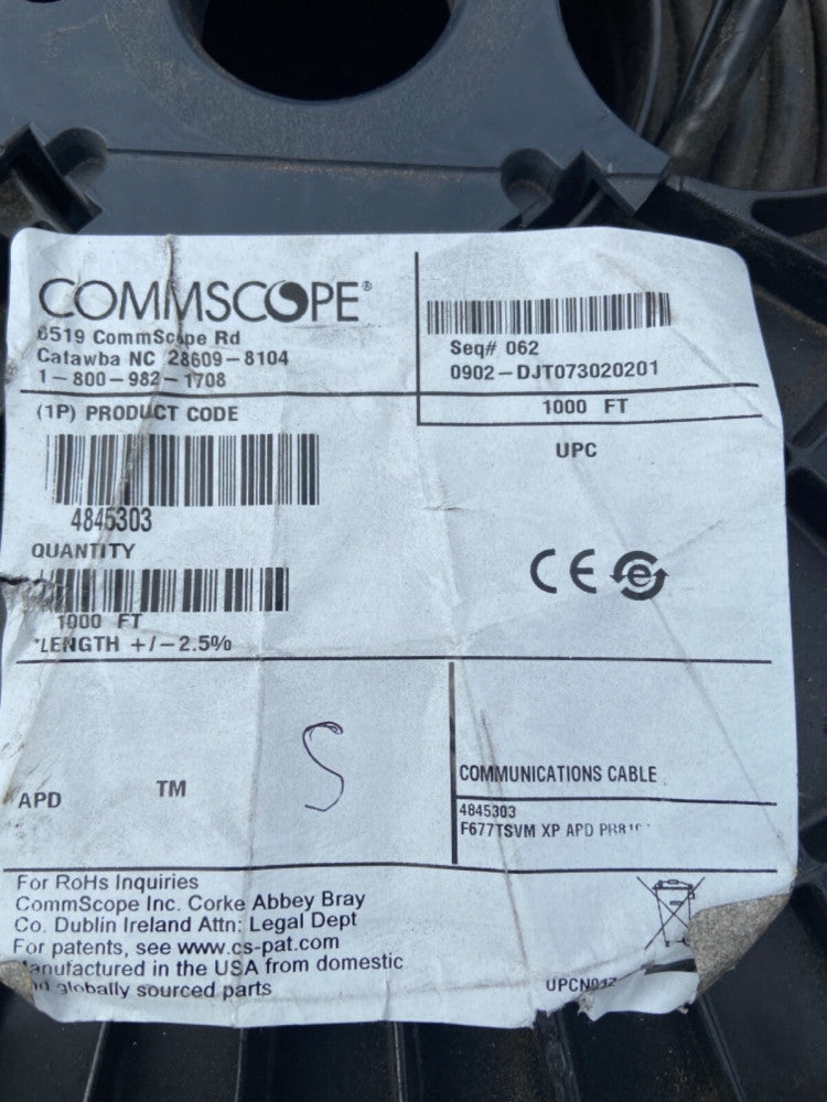 NEW COMMSCOPE 4845303 F677TSVM XP APD 1000FT
