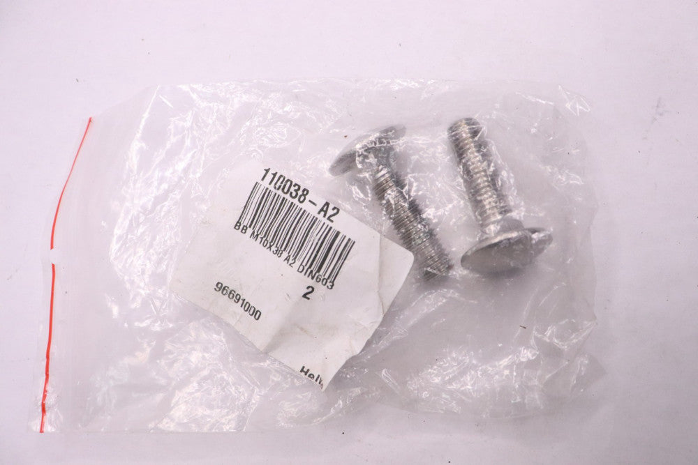 (2-Pk) Bolts BB M10X38 A2 DIN603 110038-A2