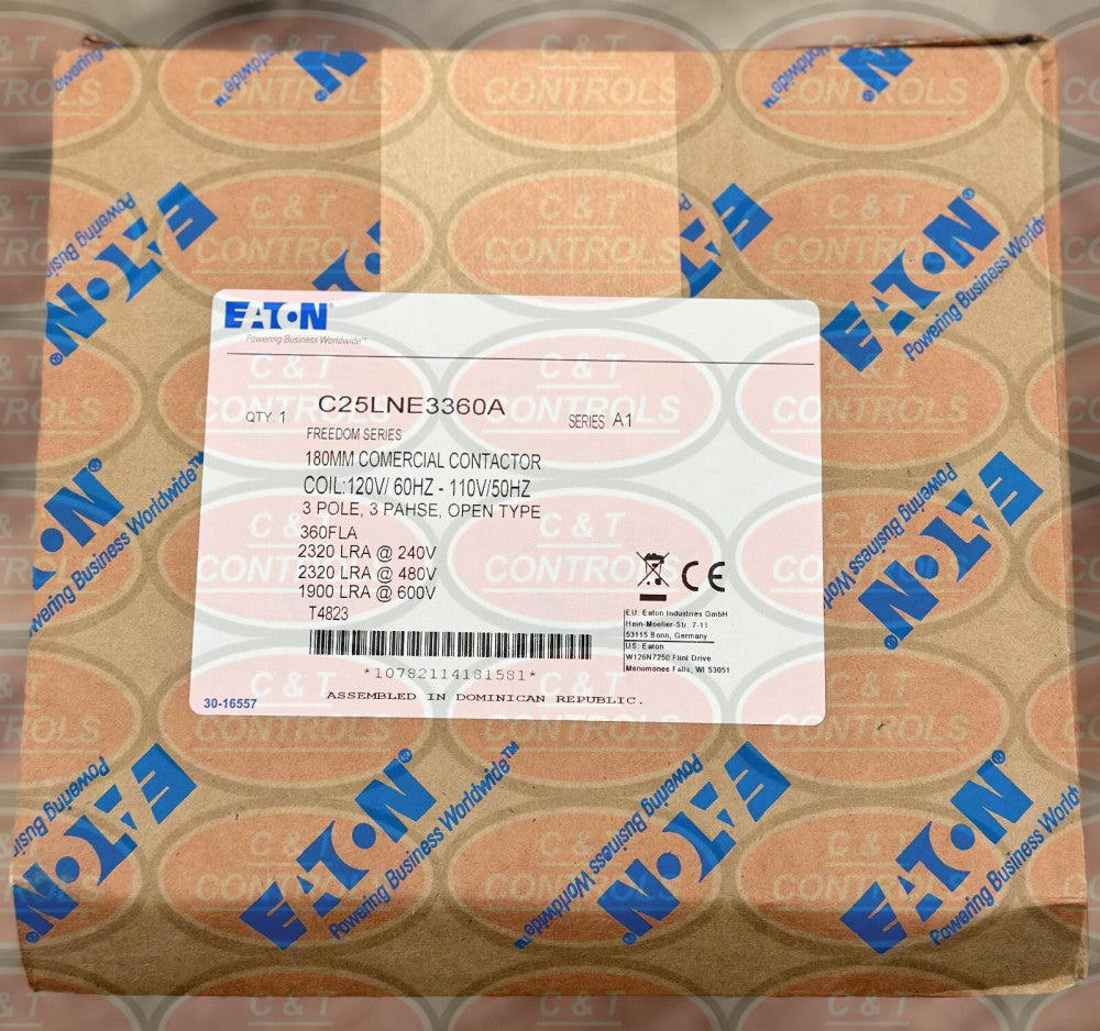 Eaton C25LNE3360A 120V 3P 360A Contactor New In Box USA Stock