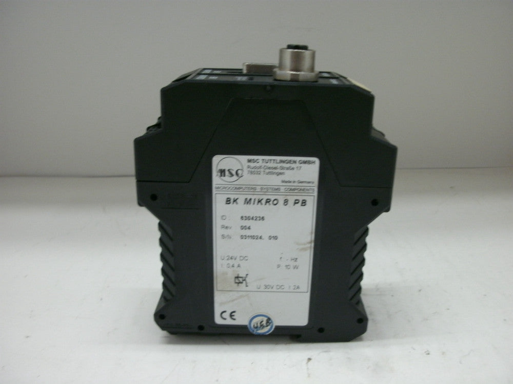 MSC BK MIKRO 8 TOOL BREAKAGE OBJECT MONITORING PROFIBUS SCANNER U 24V DC 0.4A
