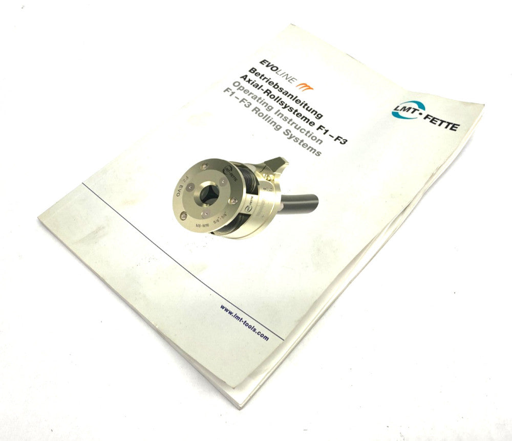LMT Fette EVOline Axial Rolling Head Manual