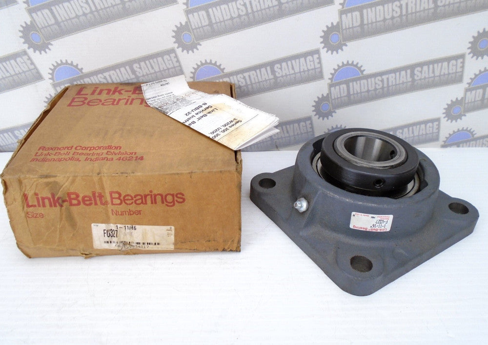 LINK-BELT - FU327 - 300 Series 1 -11/16" BORE, 4 BOLT FLANGE MOUNT BEARING (NEW)