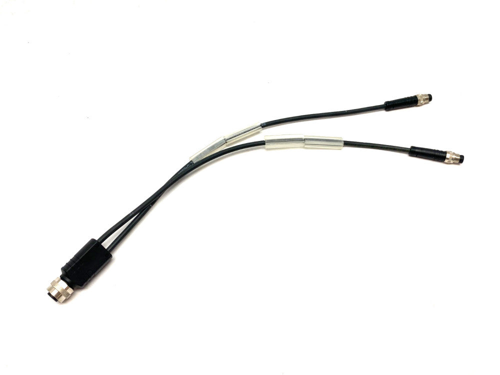Escha YK-FK4M12-2AL-SSP3-0,3/0,3/S370 Splitter Y-Cable M12 to Dual M8 8075852