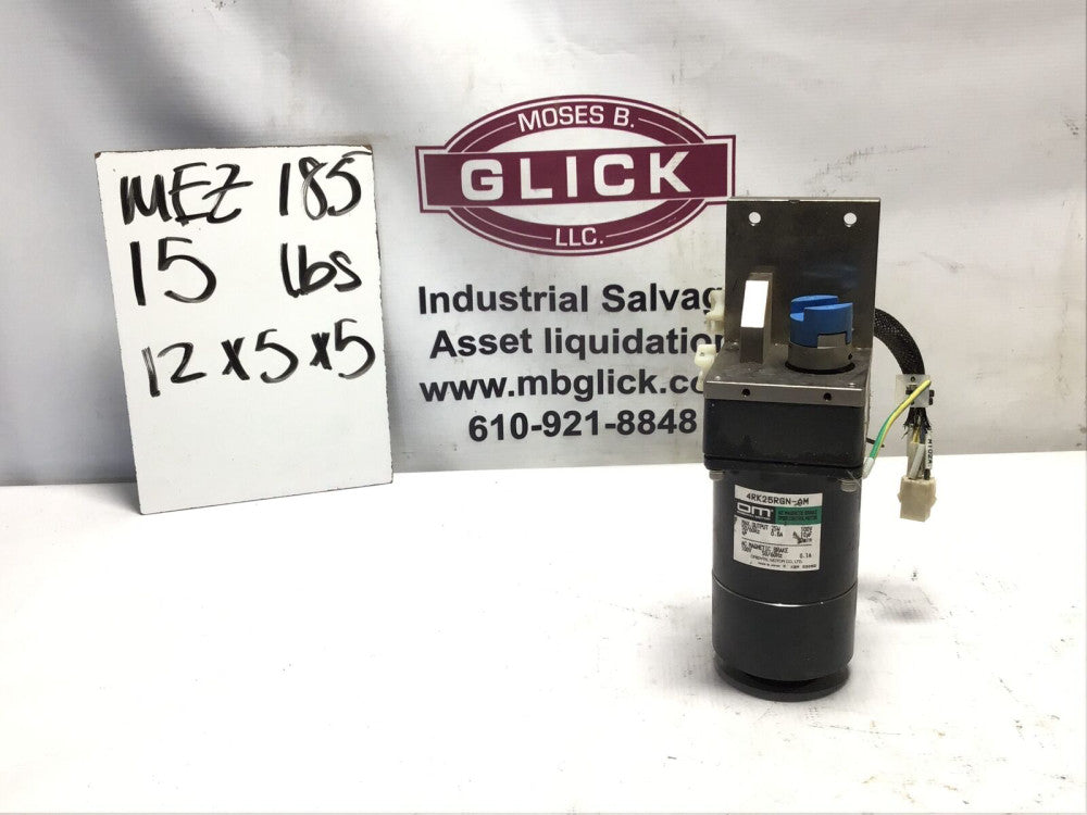ORIENTAL MOTOR 4RK25GN-AM AC MAGNETIC BRAKE MOTOR 25W 100V 4P 50/60Hz