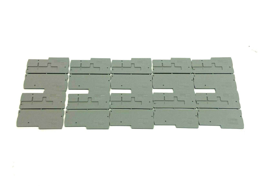 Phoenix Contact D-PTIO 1,5/S/3 Gray End Cover 3244575 LOT OF 10