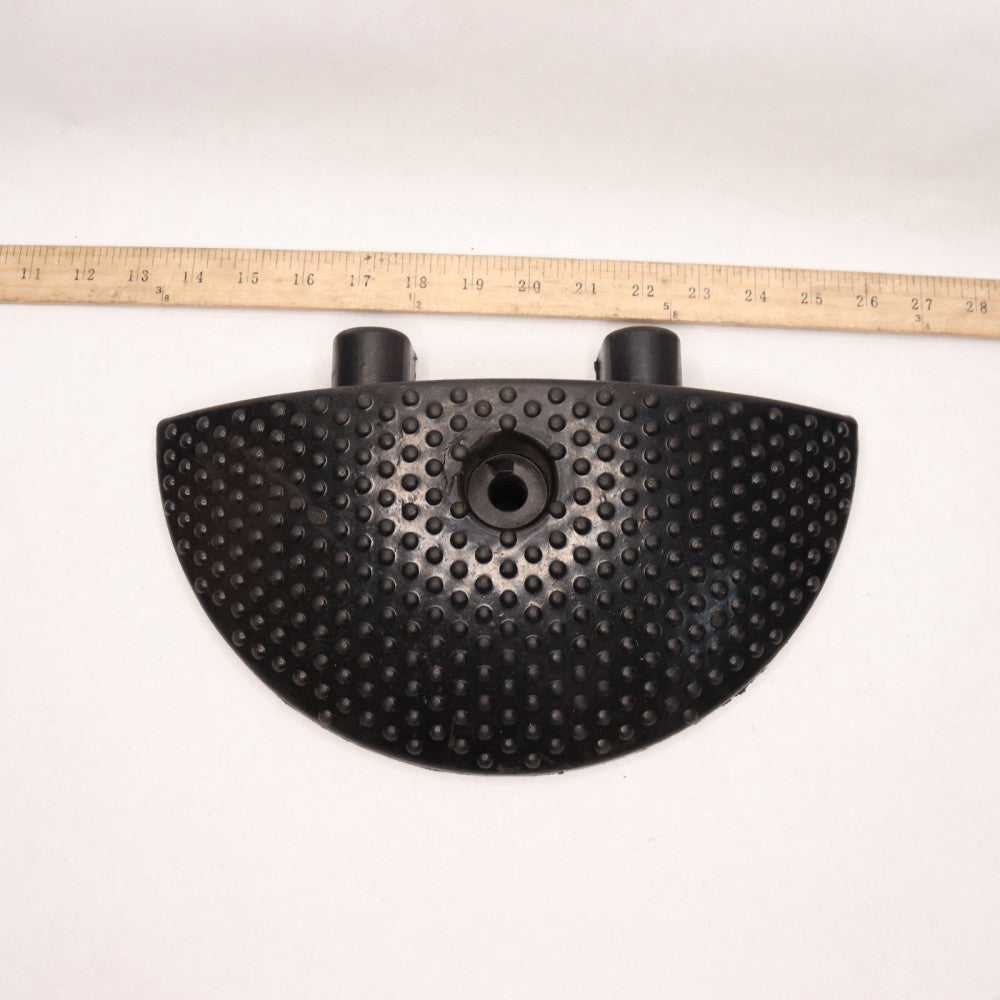 Speed Bump End Cap Rubber with Modular Interlocking Design 8"x 12" x 2â
