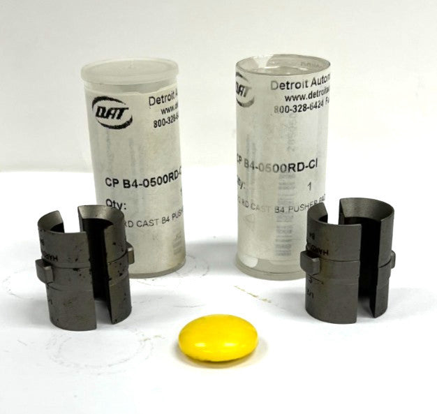 HARDINGE B4-0500RD-CI 1/2" RD CAST B4 PUSHER PADS LOT OF 2