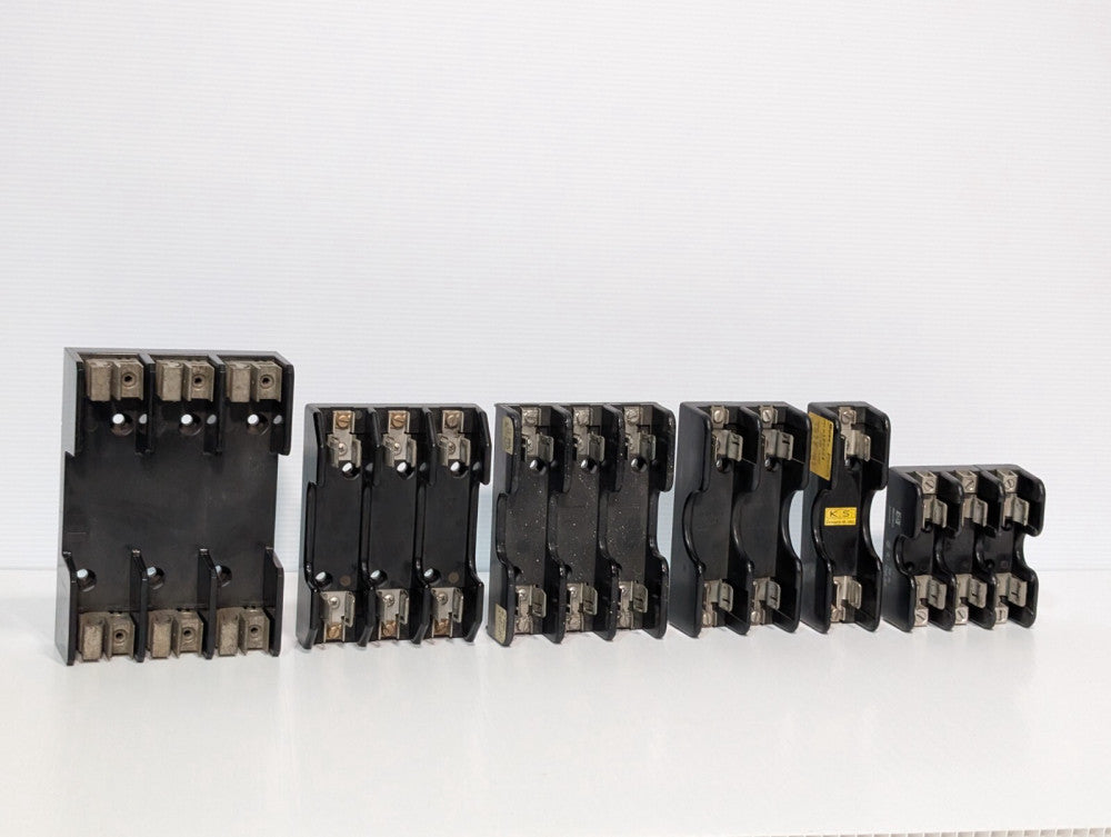 Lot of 6 Assorted Fuse Holders: Buss, Gould Shawmut, Marathon, More