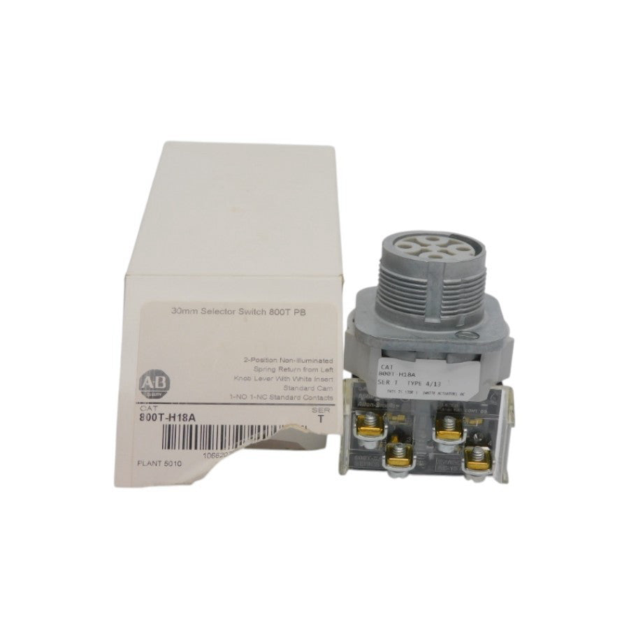 ALLEN BRADLEY 800T-H18A SER. T (WH) (AS IS) NSMP