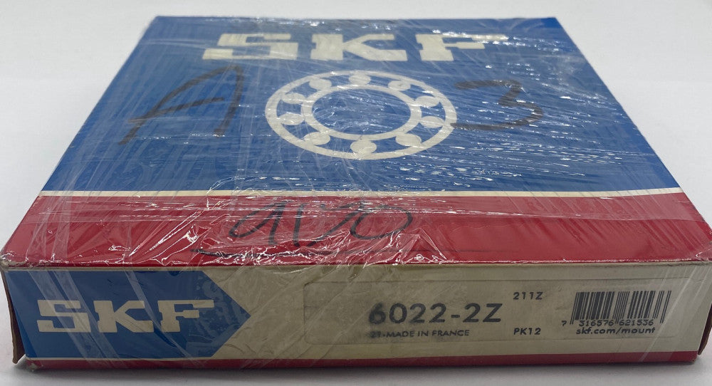 SKF 6022-2Z Deep Groove Ball Bearing, 110mm Bore 28mm Width
