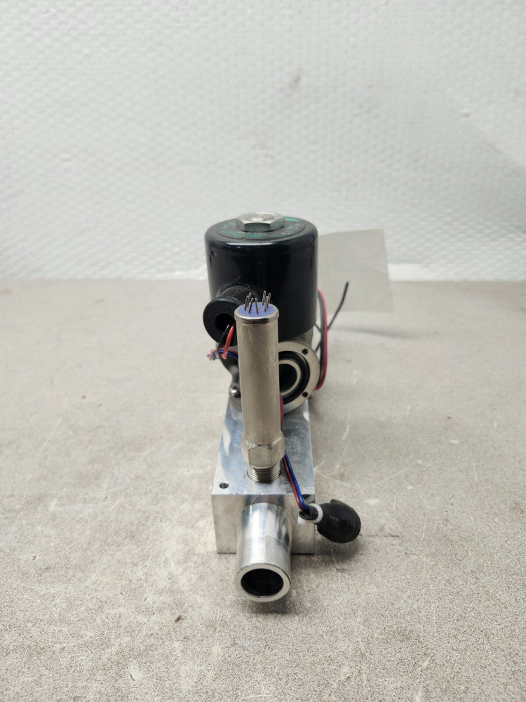 USED CKD 1/2" SOLENOID VALVE 3-WAY & BLOCK HVB612-X2077