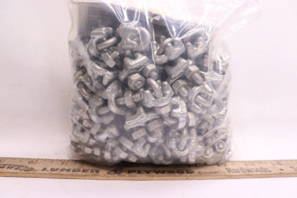 (100-Pk) Indusco Drop Clips Forged Steel Galvanized 1/8" 25200206
