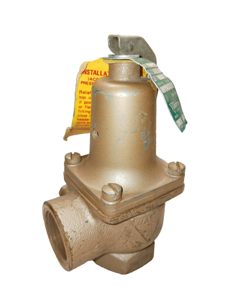 NEW WATTS 1" NPT BRONZE PRESSURE SAFETY RELIEF VALVE 50 PSI 174A
