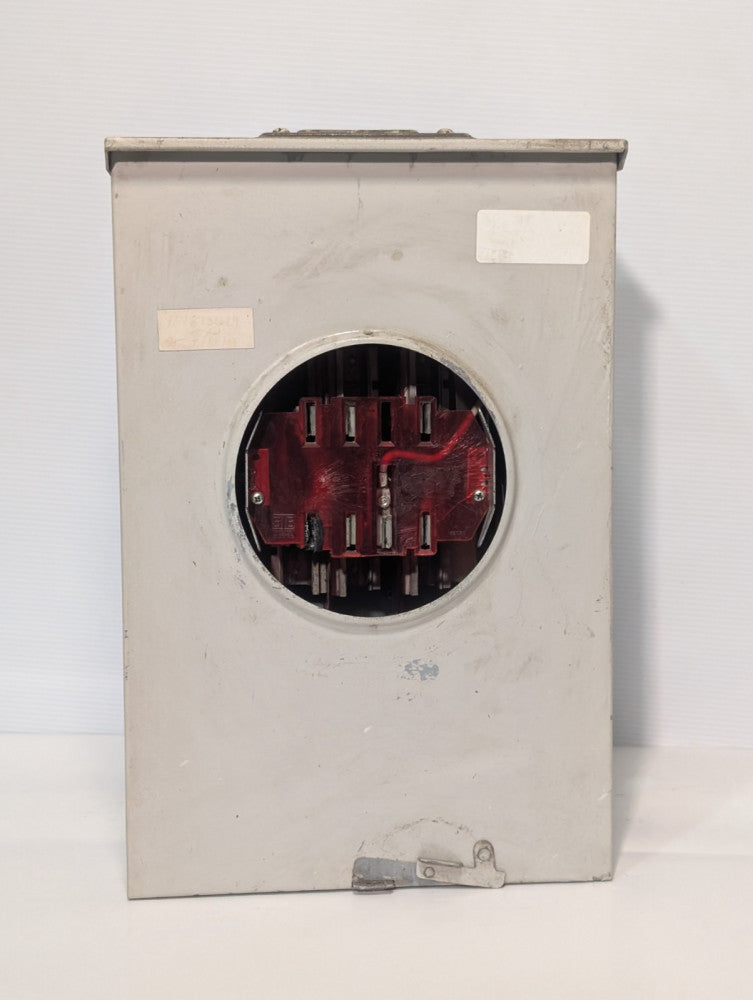 Anchor Electric 200 Amps 600 VAC Meter Box, approx. 18-1/2"x12"x5-1/2", White
