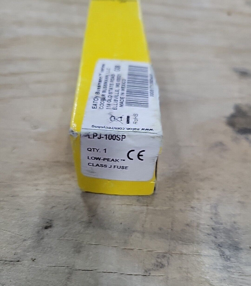 NEW Bussmann LPJ-100SP Low-Peak Dual Element Time Delay Fuse 600V/100A
