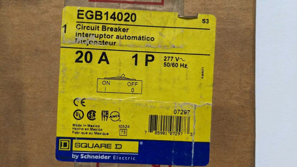 Square D EGB14020 Circuit Breaker 20A 1P 277V