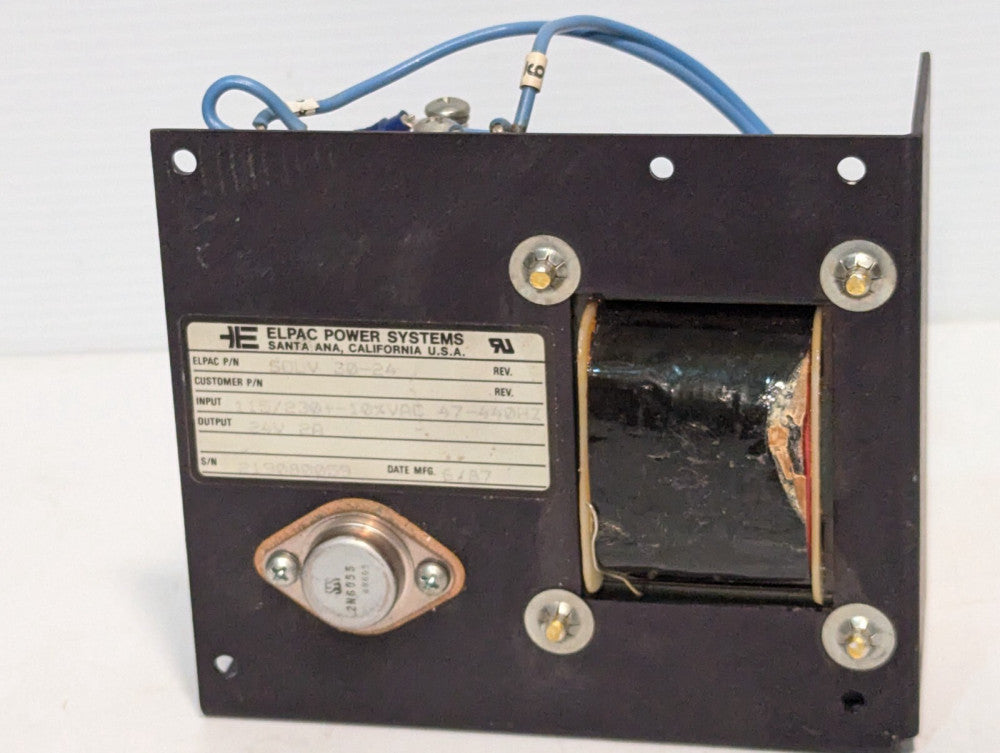 Elpac SOLV 30-24 Power Supply In: 115/230VAC Out: 24VDC 2A+Returns