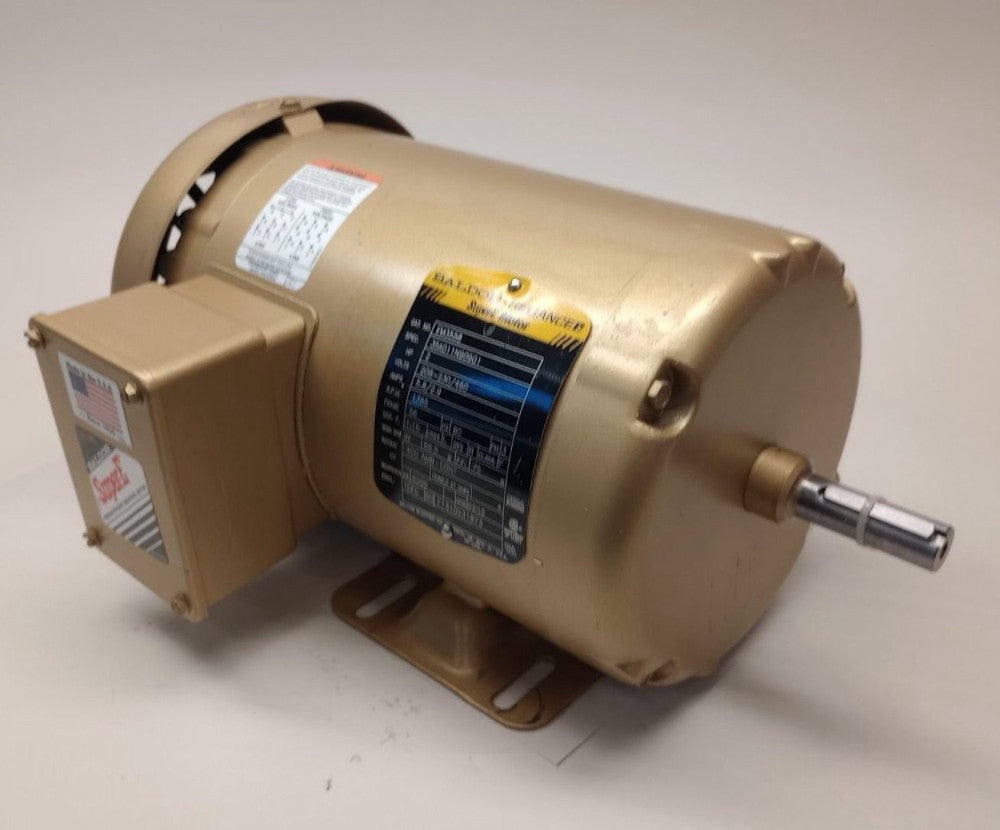 Baldor EM3558 Used Electric Motor 3ph 2hp 1755rpm 208-230/460V 35A011N909G1
