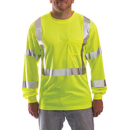 Tingley S75522 High Visibility T-Shirt, 3, R, Polyester, Green/Yellow, Xl