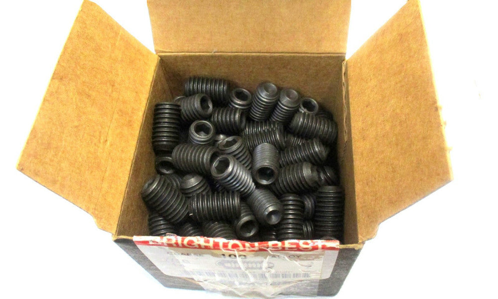 Brighton (101525) 7/16-14 UNC 3/4 OAL 7/32 Hex Cup Point Set Screw - Lot of 100