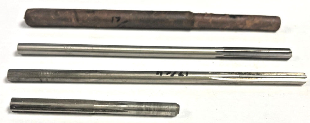 ASSORTED REAMERS LOT OF 3 17/64" DIAMETER STRAIGHT-CYLNIDRICAL