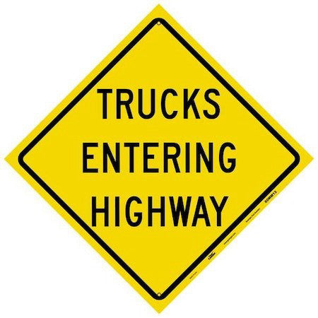 Condor 60Mm13 Reflective Aluminum Traffic Sign, 36 In H, 36 In W, Aluminum,