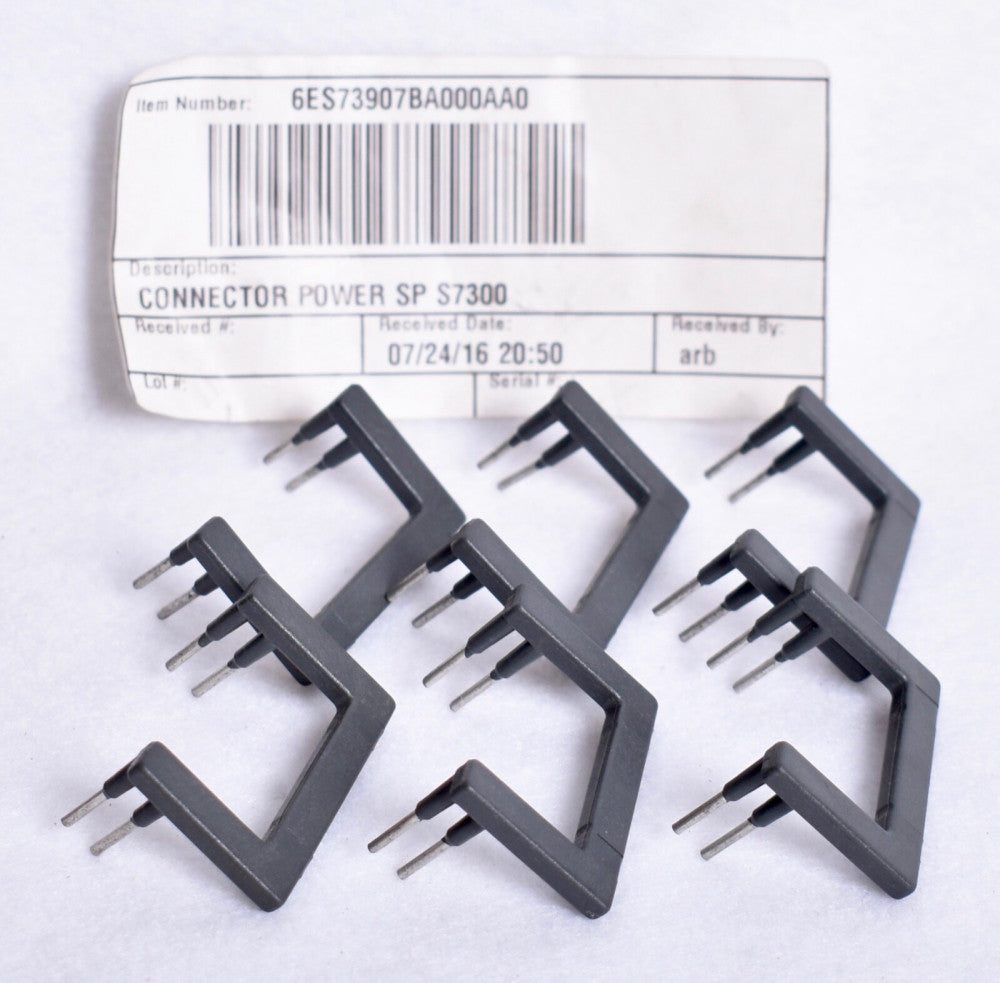 6 Count Siemens Power Connectors SP S7300 6ES73907BA000AA0