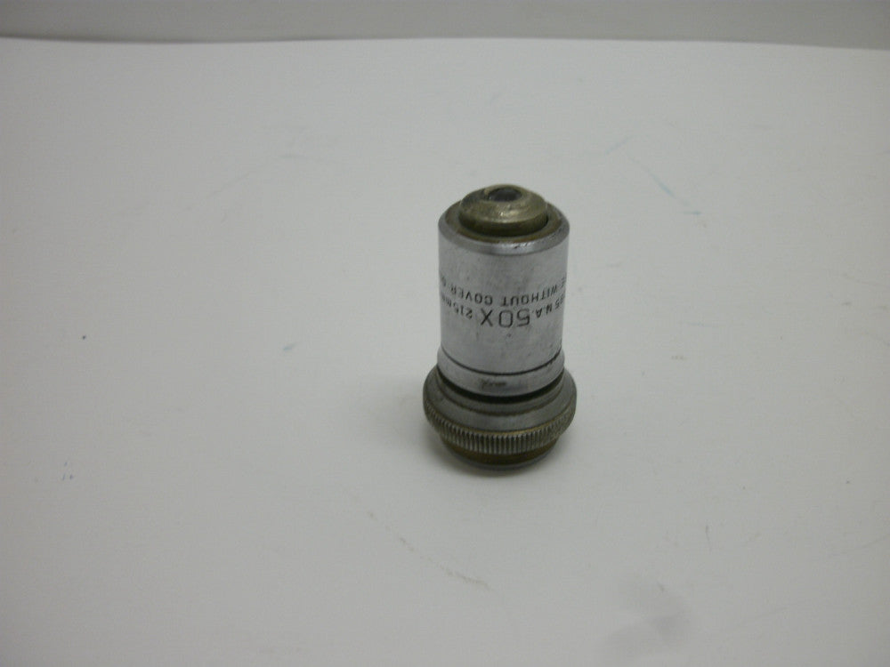 BAUSCH & LOMB 0.85 N.A. 50X2155mm T.L. MICROSCOPE OBJECTIVE LENS