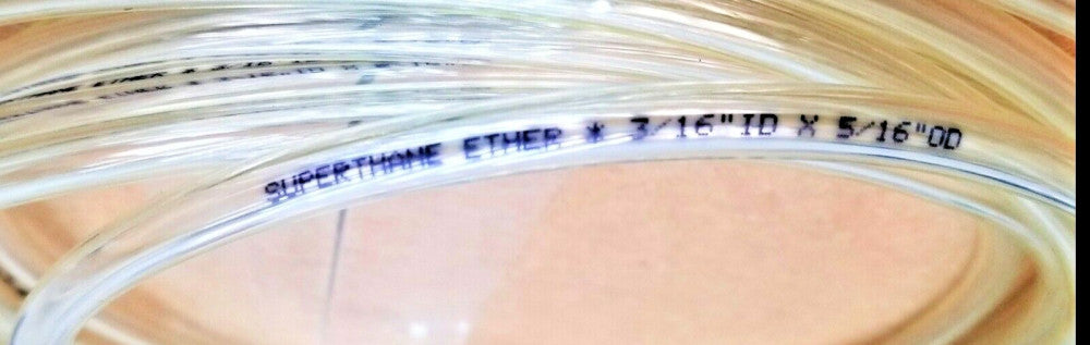 20 Feet 3/16 ID Crystal Clear Food Grade Poly Tubing Superthane® 2100455 [BB48