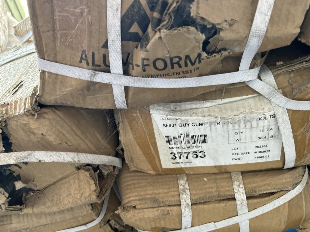 (15) ALUMA-FORM AF931 GUY CLMP STR 3 HOLE 5/8" BOLTS