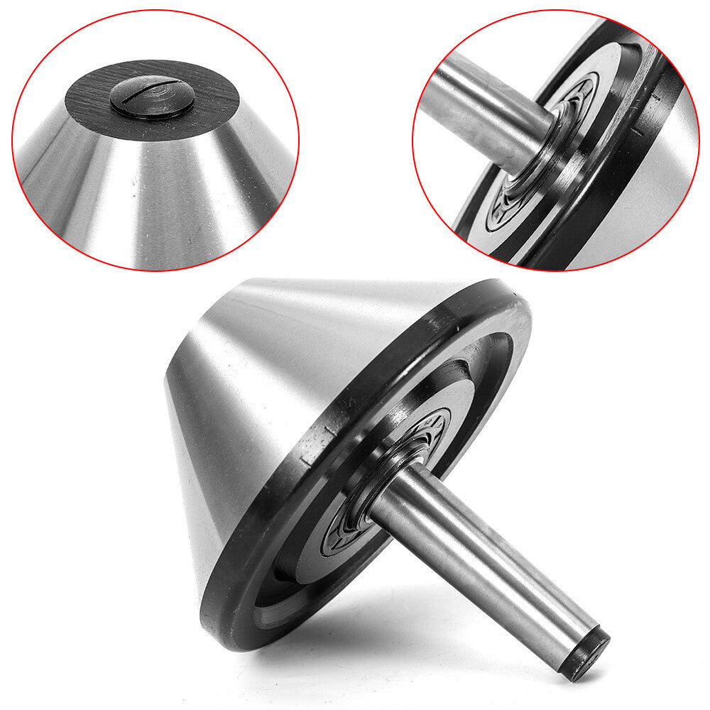6" MT3 Bull Nose Live Center Morse Taper #3 For Lathe (5-29/32"(150mm) 75 Degree