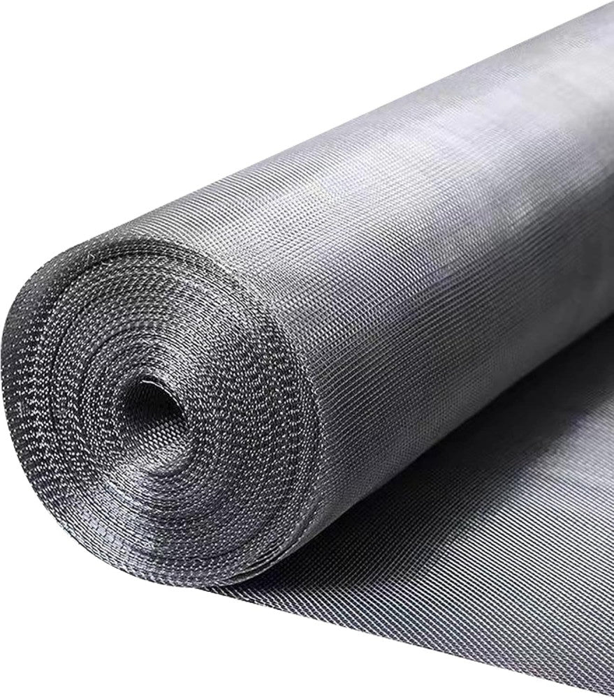 304 Stainless Steel Mesh Window Screen Roll 47" 47" x 200", Silver