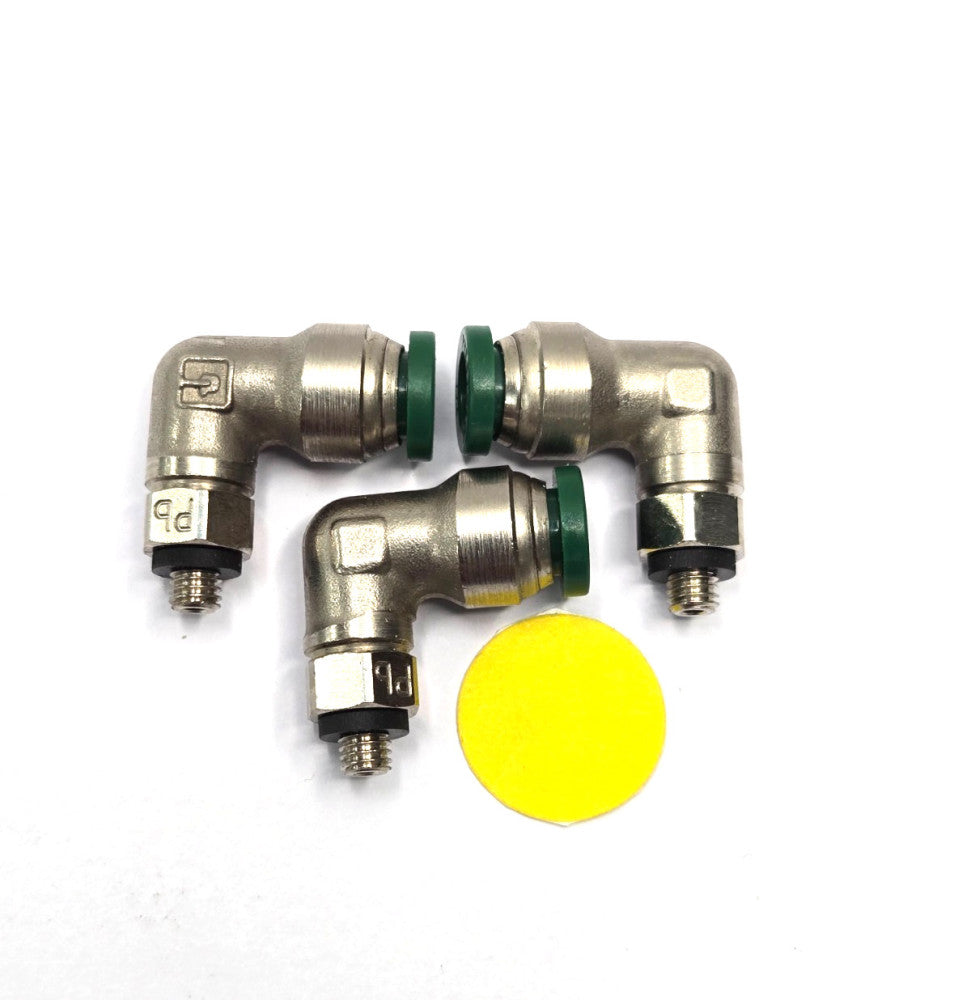 PARKER 169PLP-4-0 90° PUSH-IN ELBOW 1/4" X 10-32 MALE