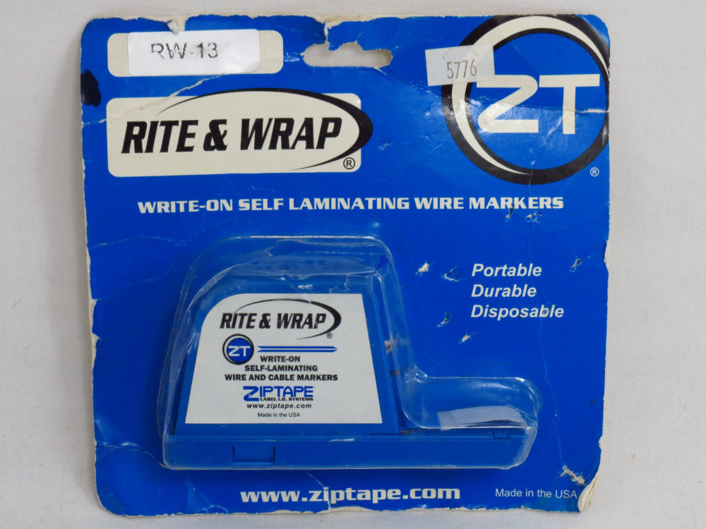 ZipTape Rite & Wrap Wire and Cable Marker Labels, RW-13, RWD-13